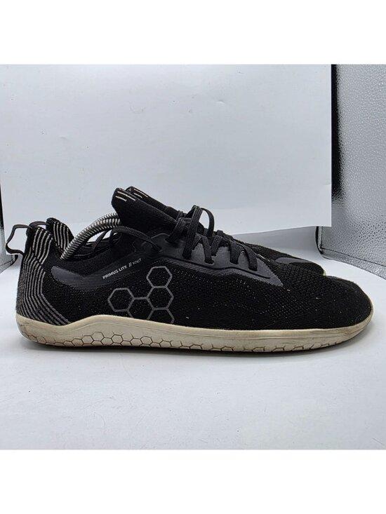 Vivobarefoot Primus Lite Knit Mens Size 10 Black Minimalist Shoes Running Casual